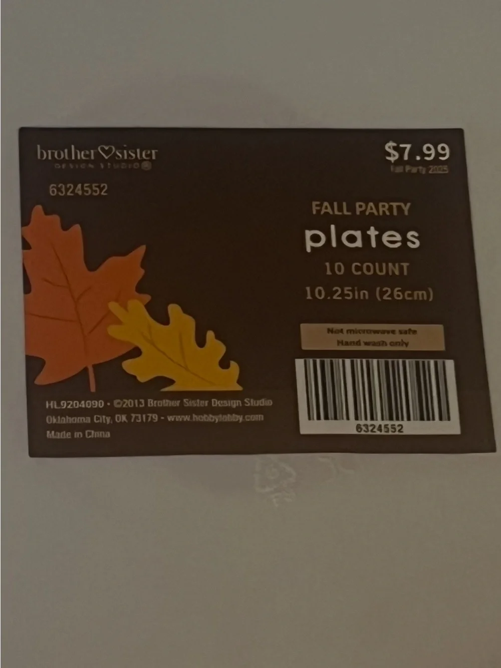 Decorative White Pumpkin Dinner plastic Plate